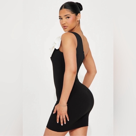 New NWT Blossom Babe Micro Mini Dress in Black Size XL - Picture 6 of 6